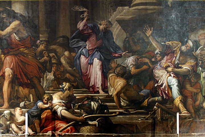 San Rocco - Giovanni Antonio Fumiani - Christ cleansing the Temple